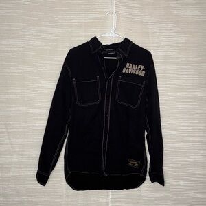 Genuine Harley Davidson Black Eagle Men’s Size M Long Sleeve